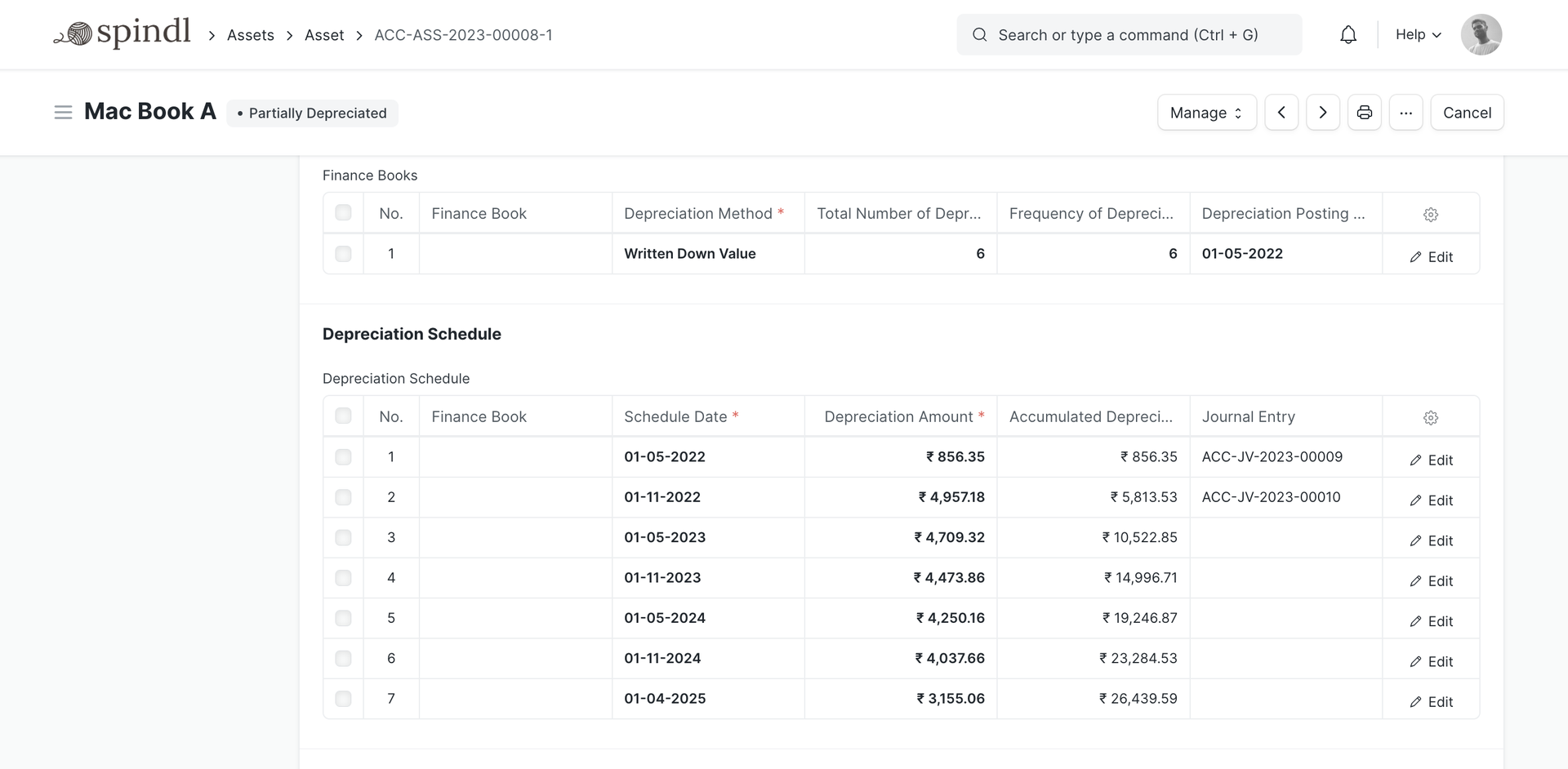 Open Source Asset Management Software - Asset Depreciation